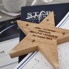 Name a Star Engraved Wooden Star Gift Set